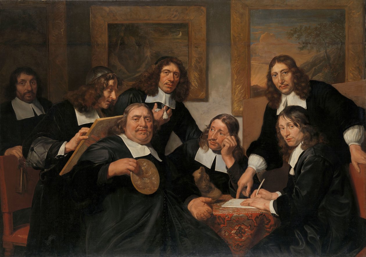 The Governors of the Guild of St Luke, Haarlem, 1675 by Jan de Bray