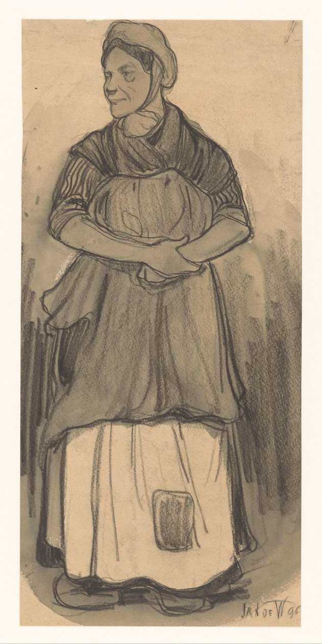 Woman by Jan de Waardt (signed by artist)