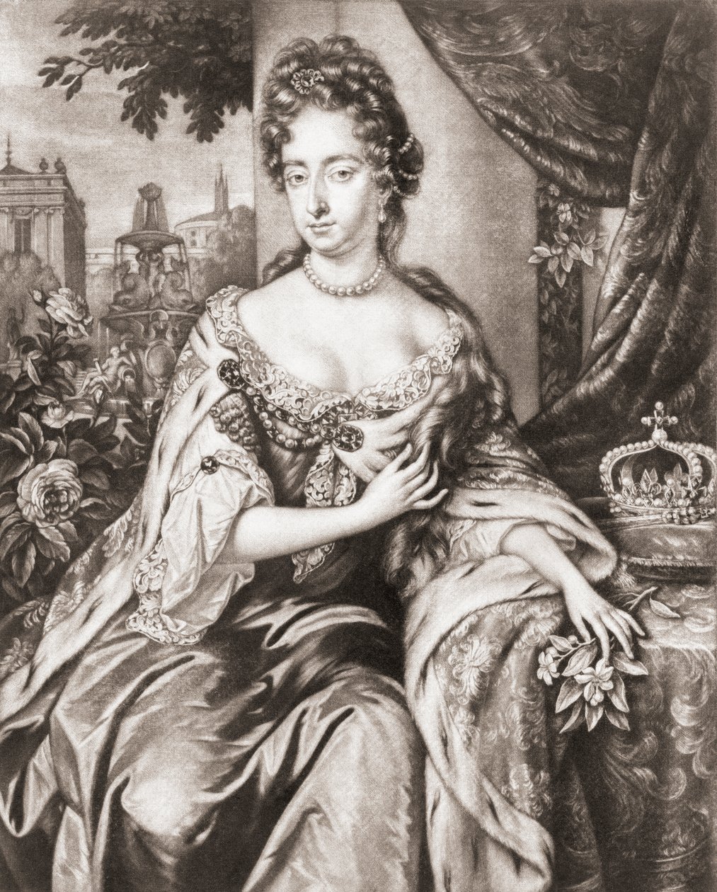 Queen Mary II of England, Scotland and Ireland by Jan or Verkolye (after) Verkolje