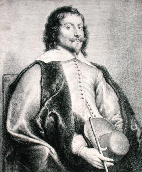 Nicolas Lanier engraved by Lucas Vostermans by Jan the Elder (after) Lievens