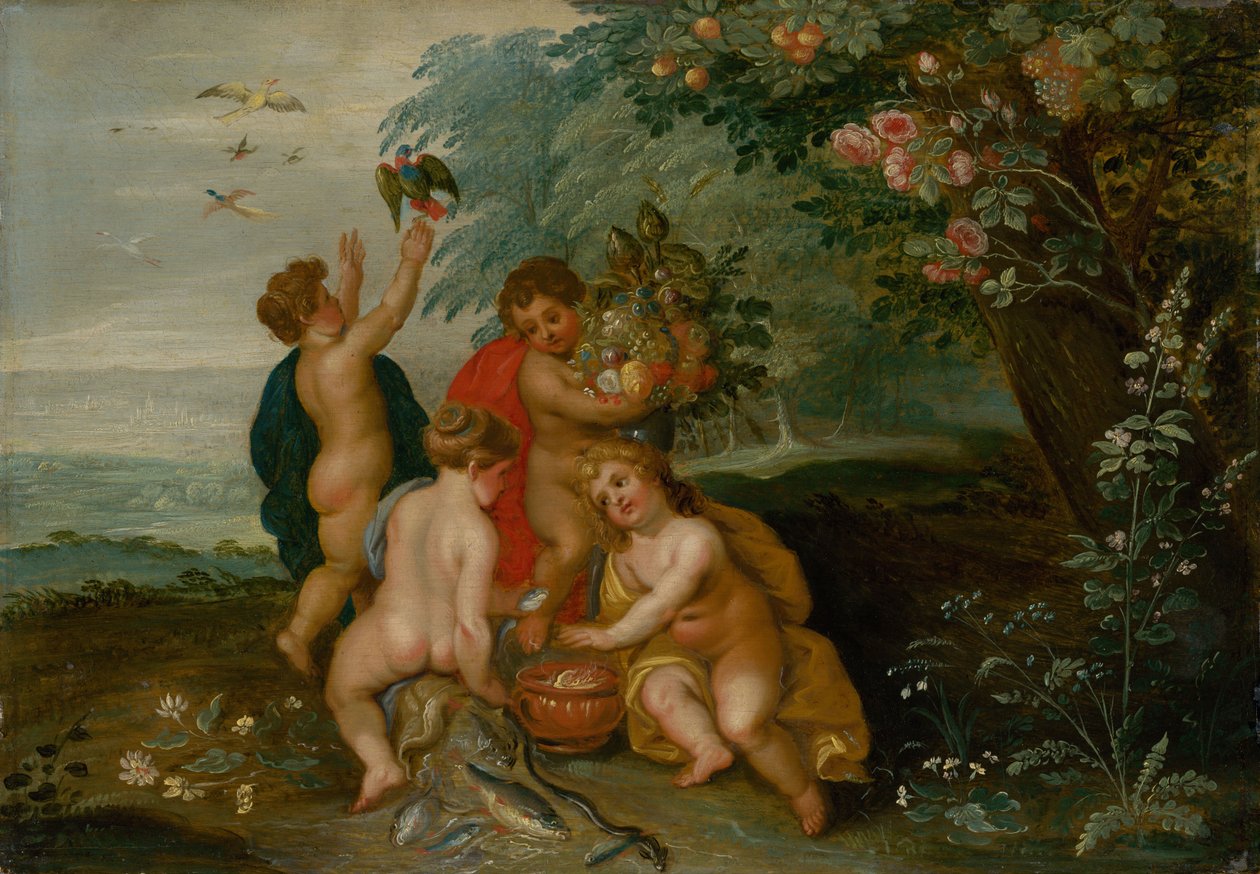 Allegory of the Four Elements: Water, Air, Earth and Fire, c. 1610 by Jan the Elder Brueghel