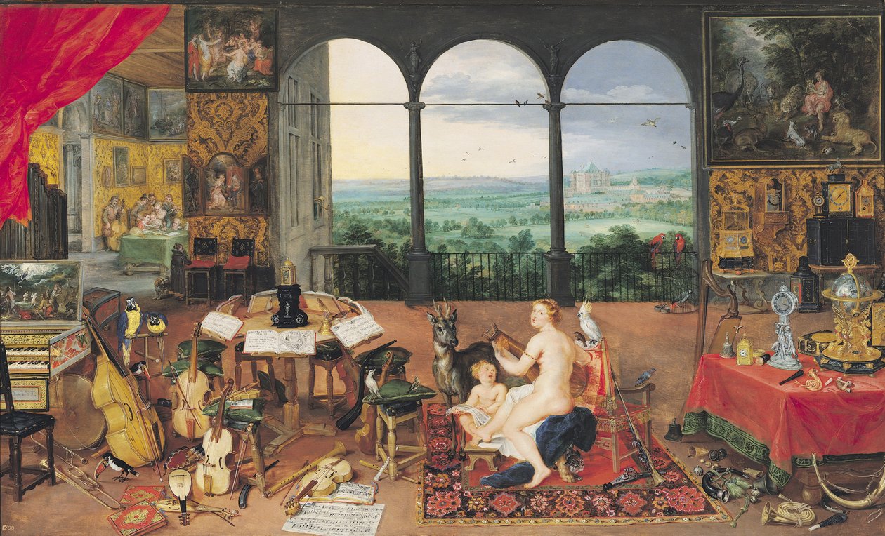 Hearing by Jan the Elder Brueghel
