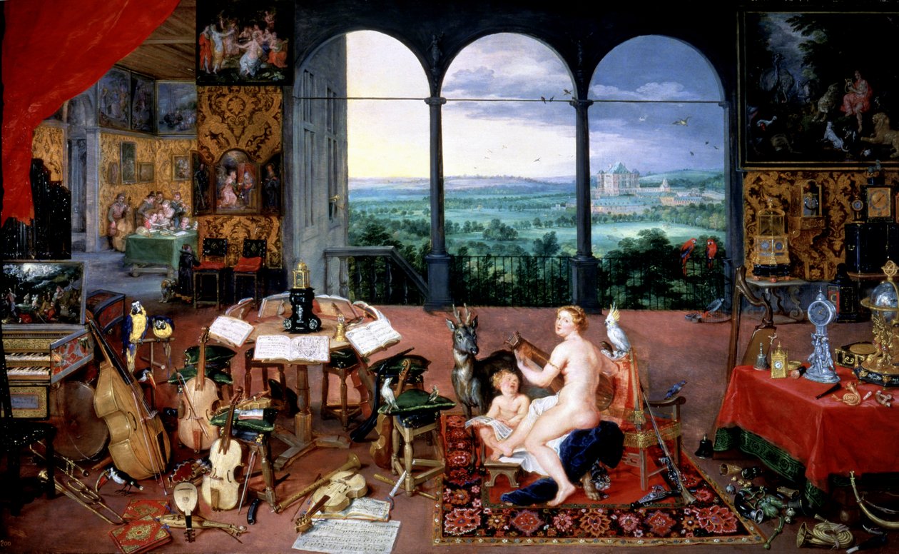 The Hearing by Jan the Elder Brueghel