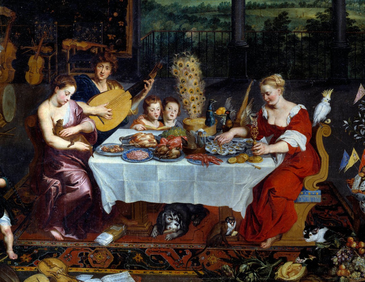 The Taste (detail) by Jan the Elder Brueghel