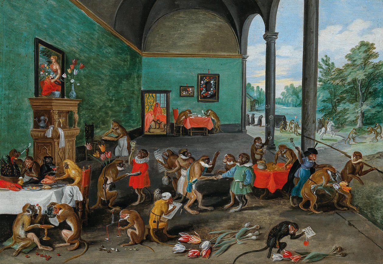 Allegory of Tulip Mania by Jan the Younger Brueghel