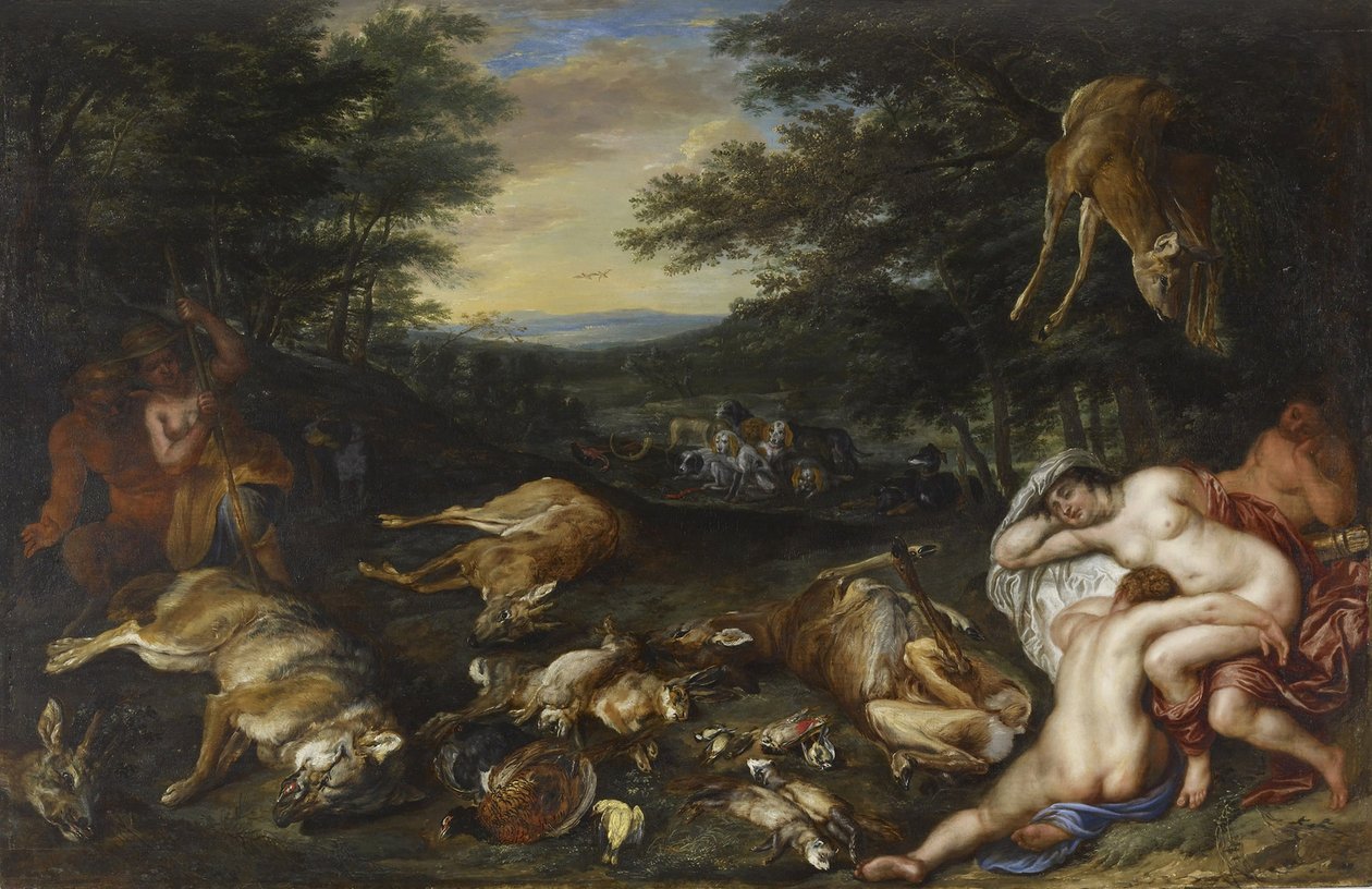 Diana and Her Nymphs After Their Hunt, 1630-39 by Jan Brueghel the Younger