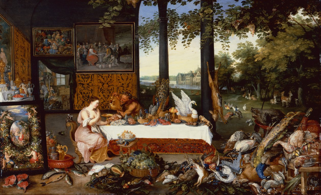 The Five Senses, Taste by Jan the Younger Brueghel