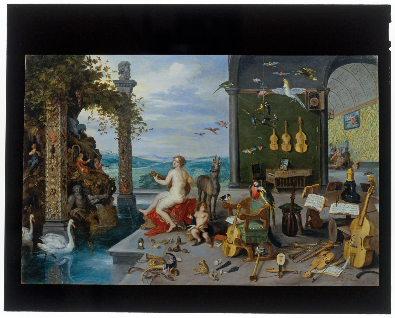 The Sense of Hearing by Jan the Younger Brueghel