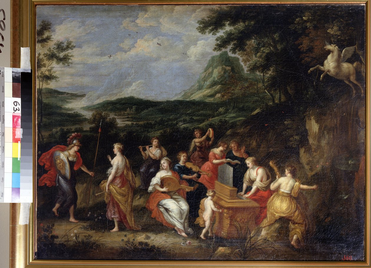 Pallas Athena and Muses by Jan van Balen