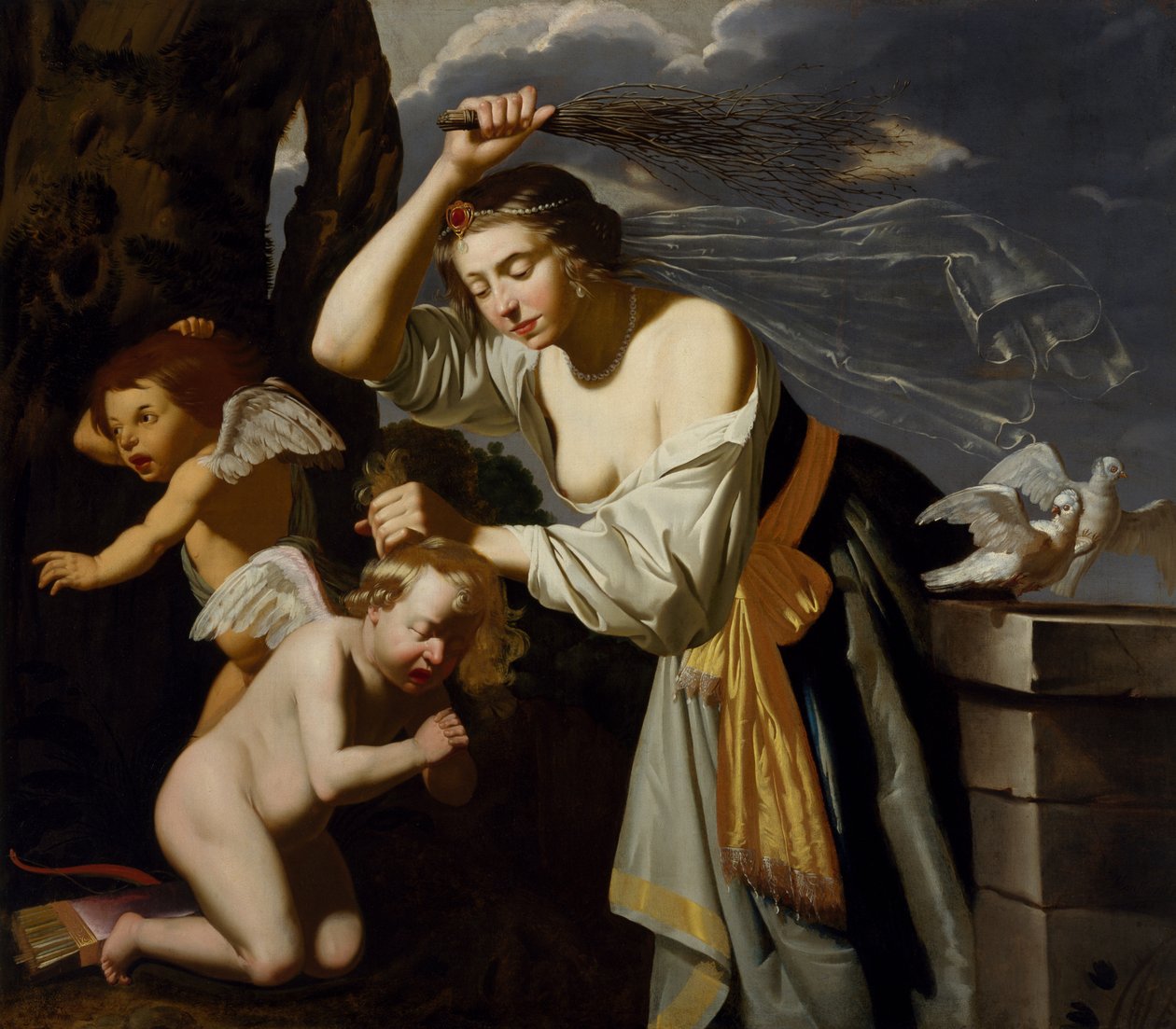 Venus Chastising Cupid, 1628 by Jan van Bijlert or Bylert