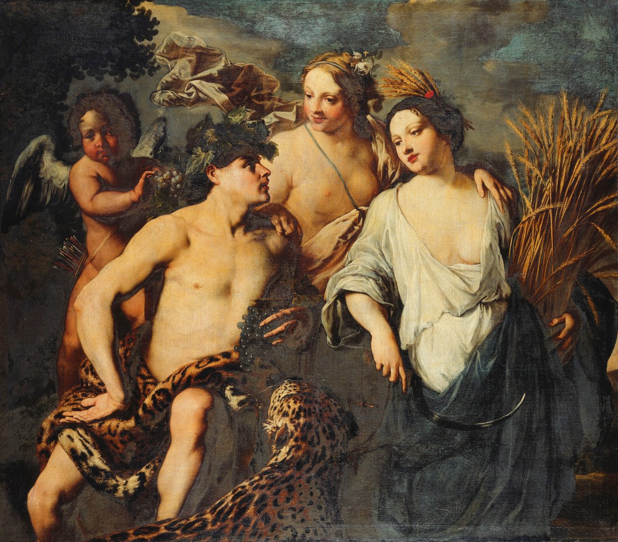 Sine Cerere et Baccho friget Venus, 1645 by Jan van Bike Miel
