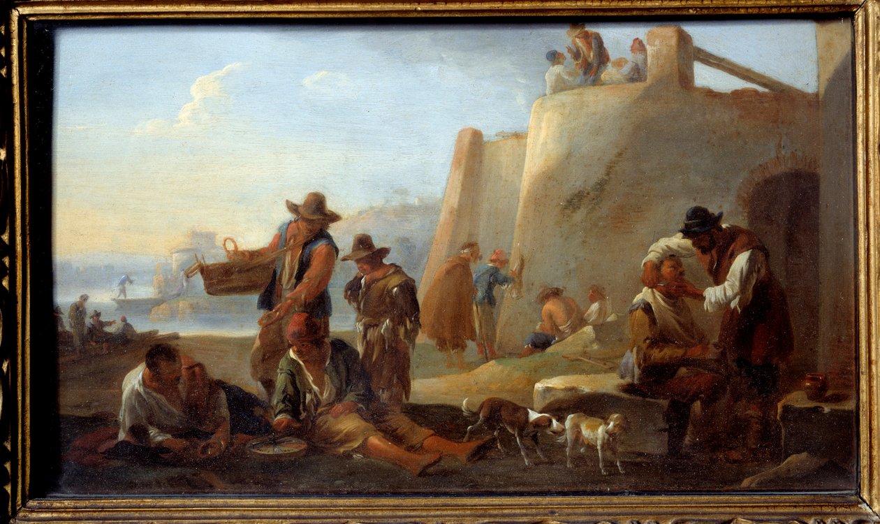 The Neapolitan Barber by Jan van Bike Miel
