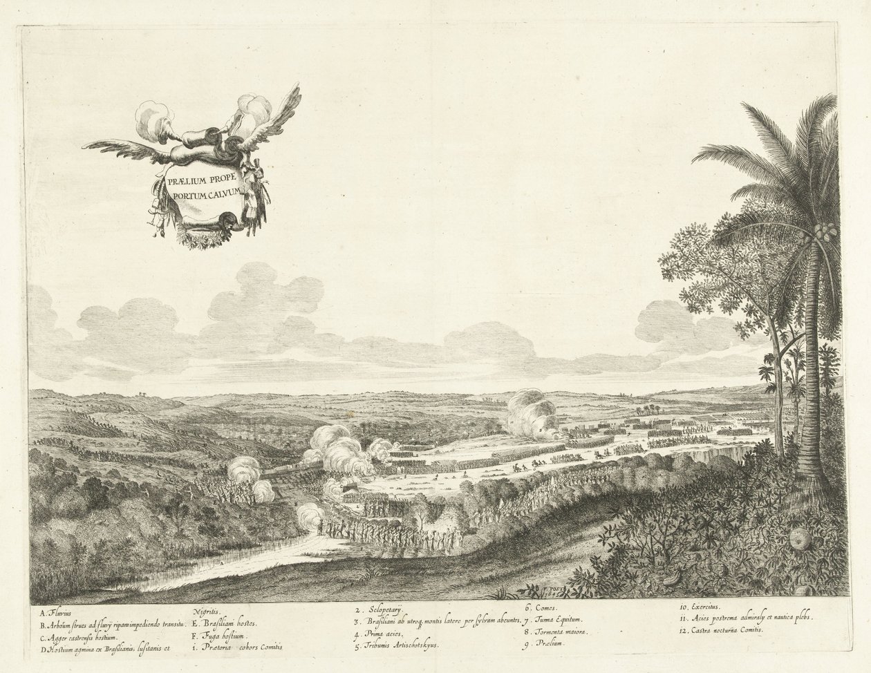 Battles at Porto Calvo, 1637 by Jan van Brosterhuyzen