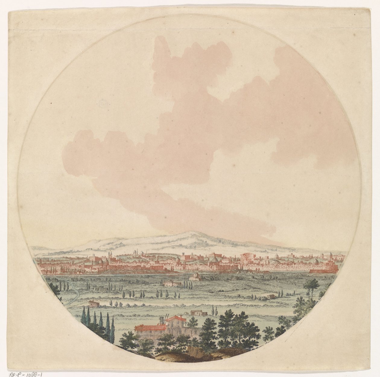 View of the City of Rome and the Surrounding Landscape by Jan van Call (I) (possibly)