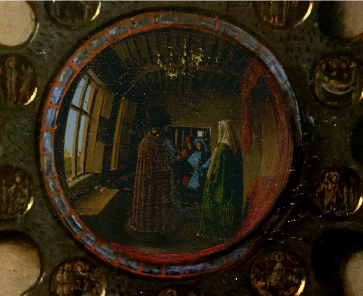 Detail from the Portrait of Giovanni Arnolfini and his Wife by Jan van Eyck