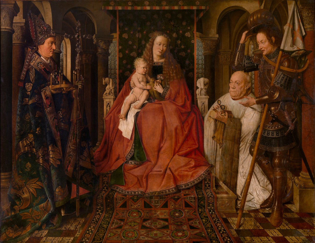 Madonna Surrounded by Saint George, Saint Donatianus of Reims and the Donor Canon Van der Paele by Jan van Eyck