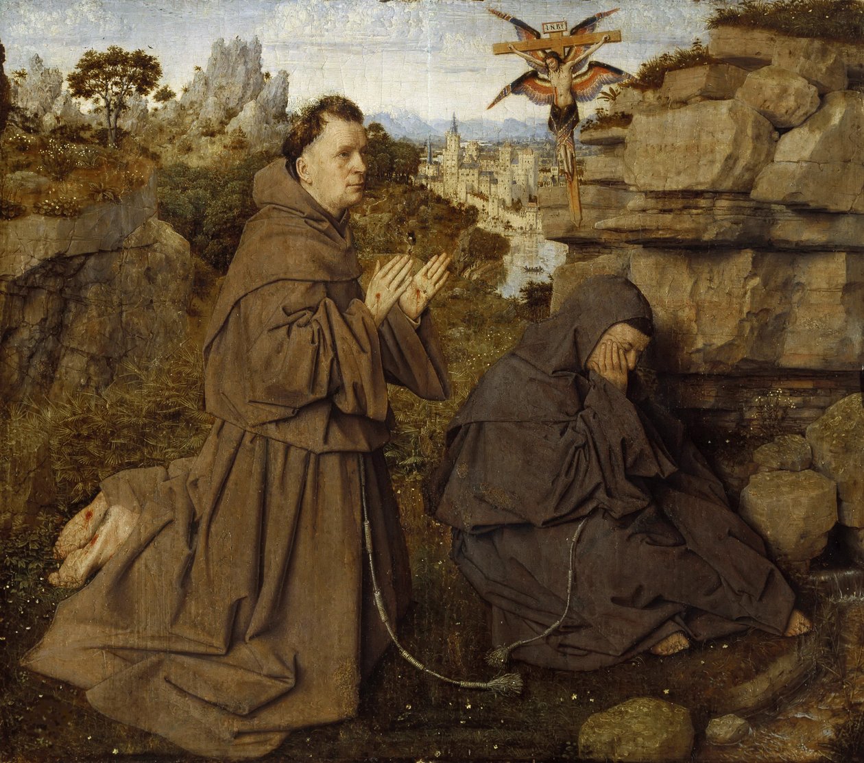 Saint Francis of Assisi Receiving the Stigmata, ca 1430 by Jan van Eyck