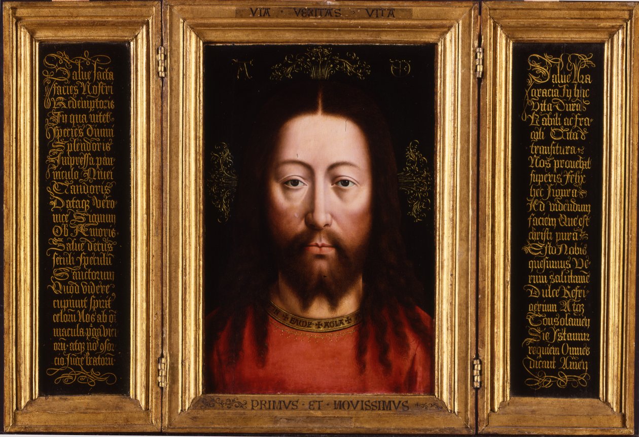 Triptych: Christ as Salvator Mundi by Jan van Eyck