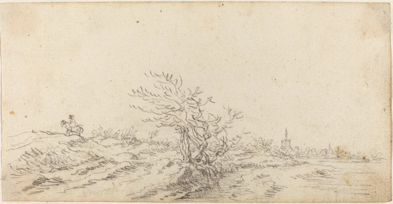 Horseman among the Dunes by Jan van Goyen