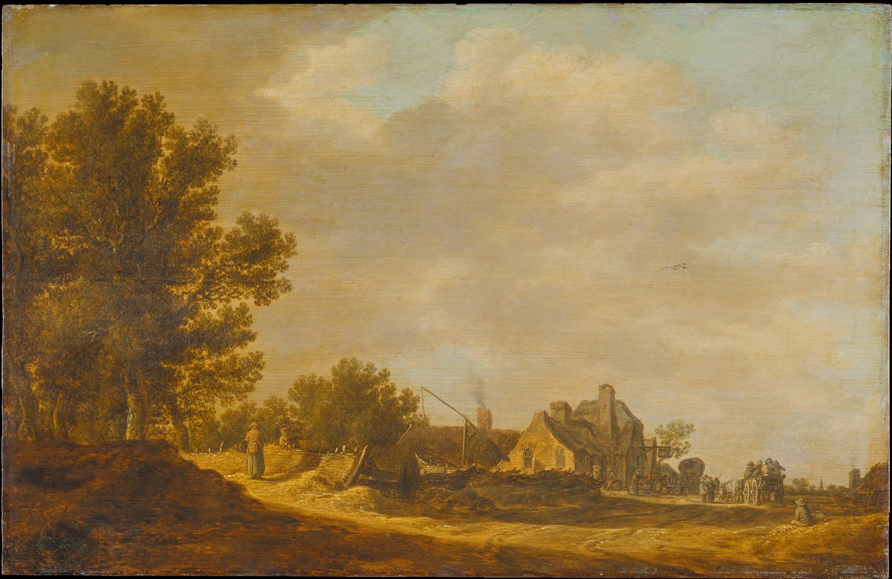 Landscape with Tavern by Jan van Goyen