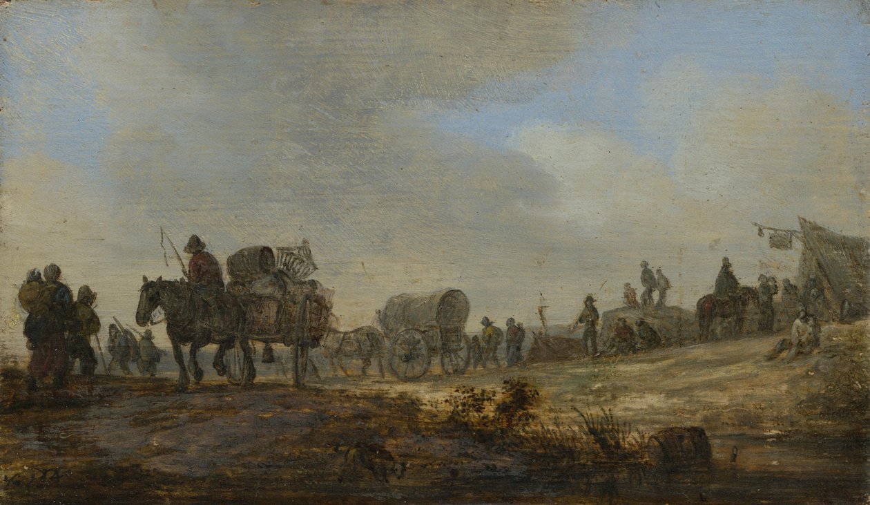 Landscape with Peasant Cart by Jan van Goyen