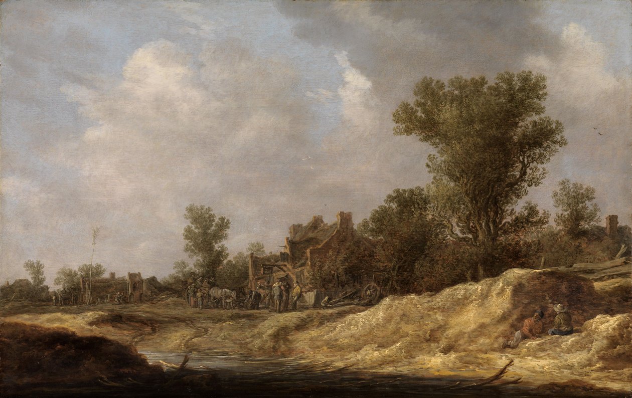 Landscape with Country People by Jan van Goyen