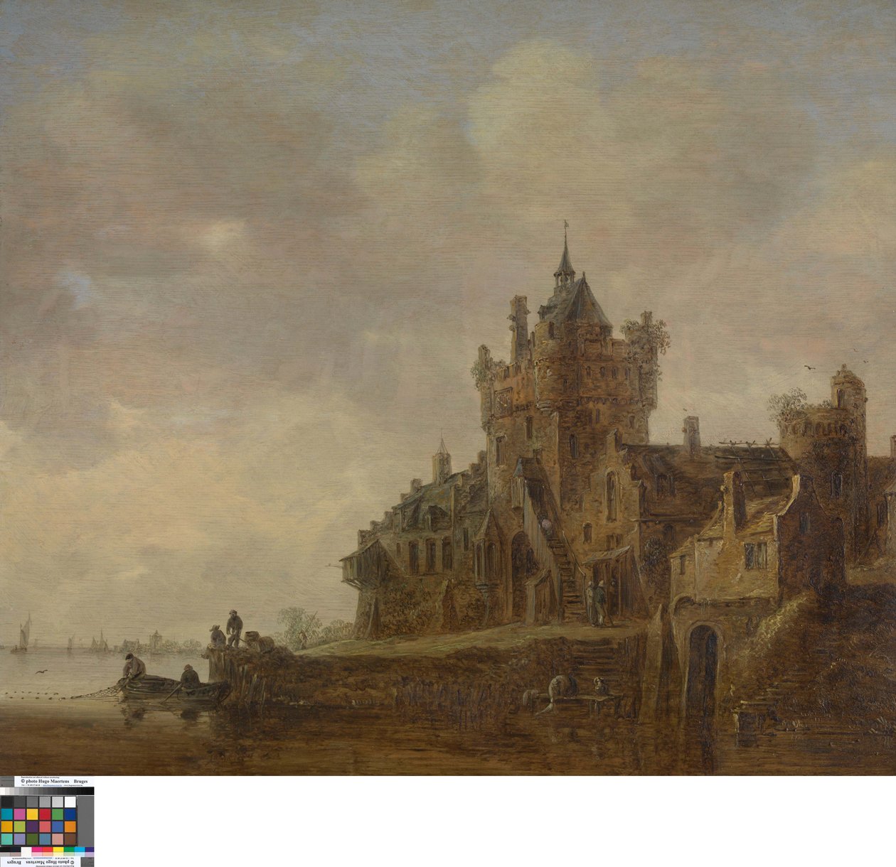 River Landscape with a Castle by Jan van Goyen