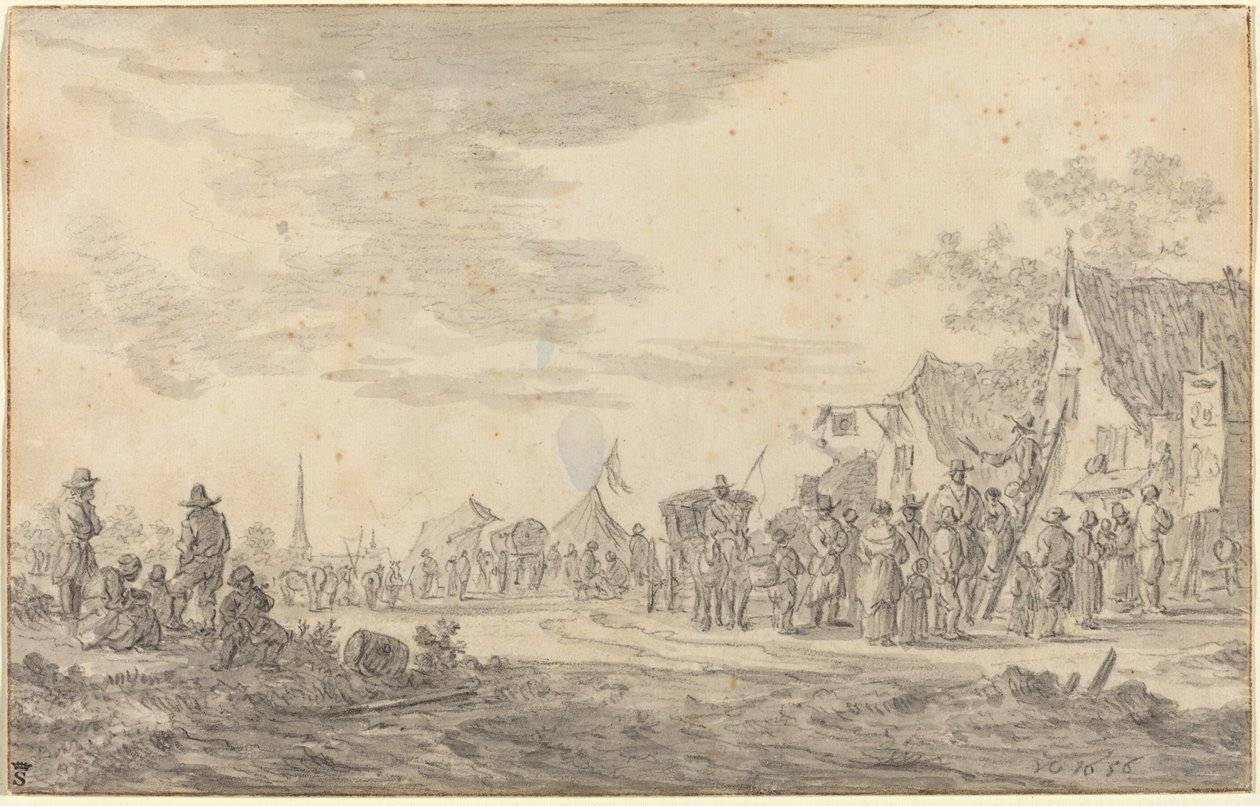 Village Fair by Jan van Goyen