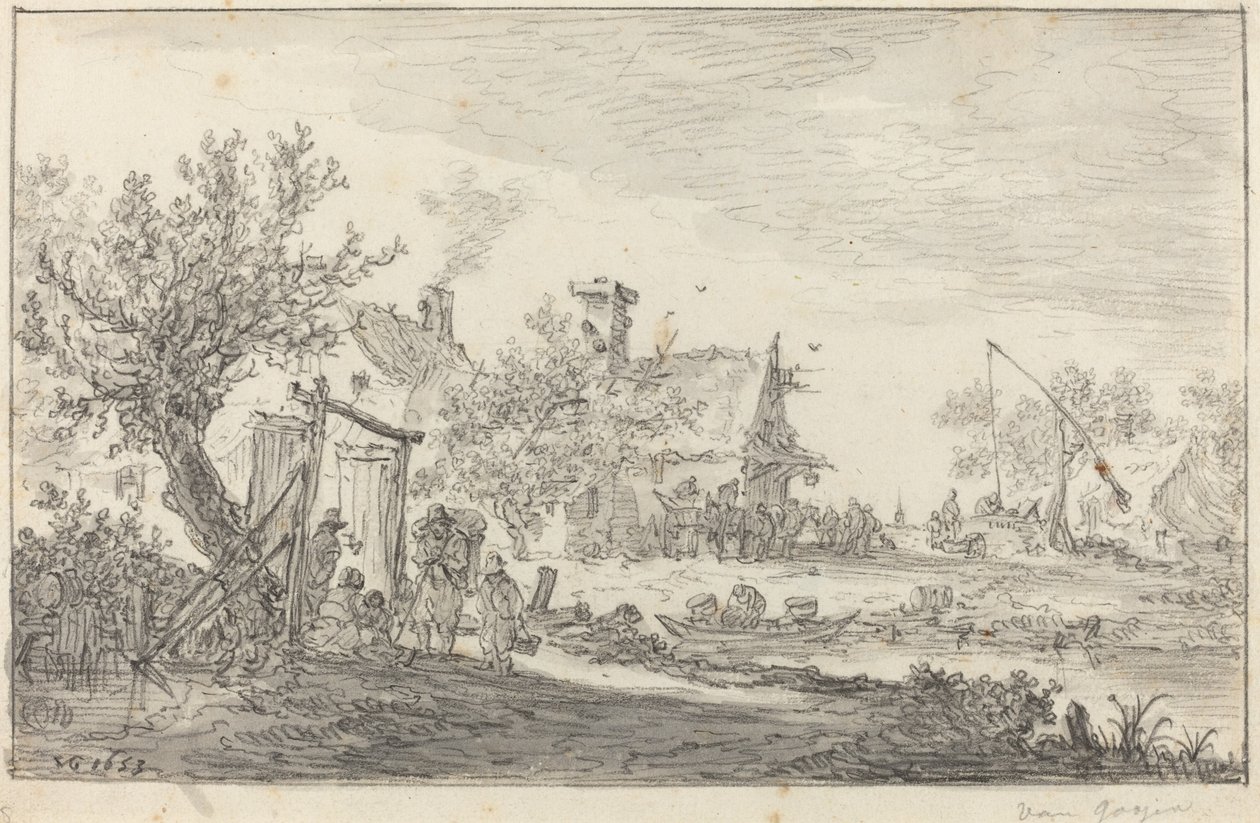 Wayside Inn by Jan van Goyen