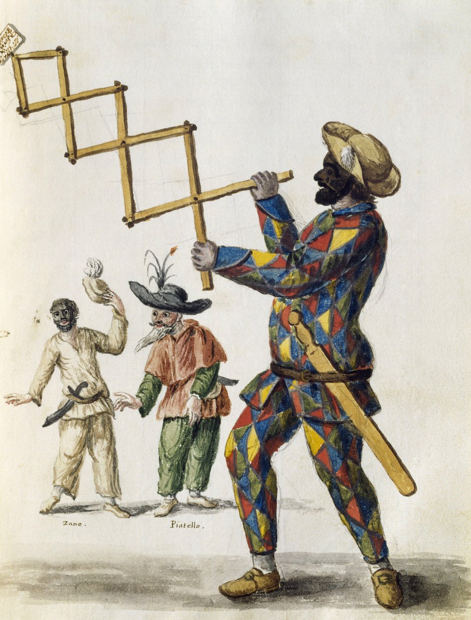 Harlequin, from The Venetian Clothes by Jan van Grevenbroeck