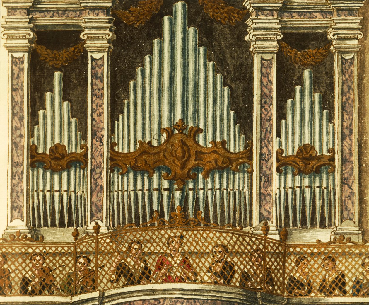 Organ (detail) by Jan van Grevenbroeck