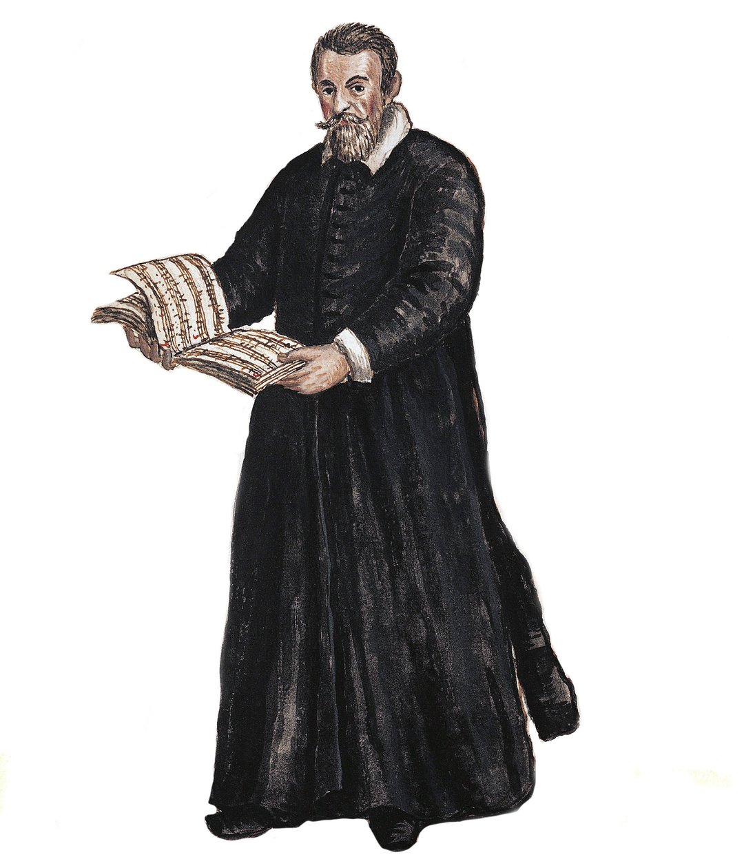 Portrait of Claudio Monteverdi (1567-1643) Italian Composer After Drawing by Jan van Grevenbroeck by Jan van Grevenbroeck