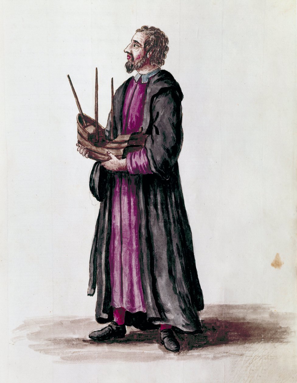 Representation of a Naval Architect Holding a Miniature Model of the Ship He Built (detail) by Jan van Grevenbroeck