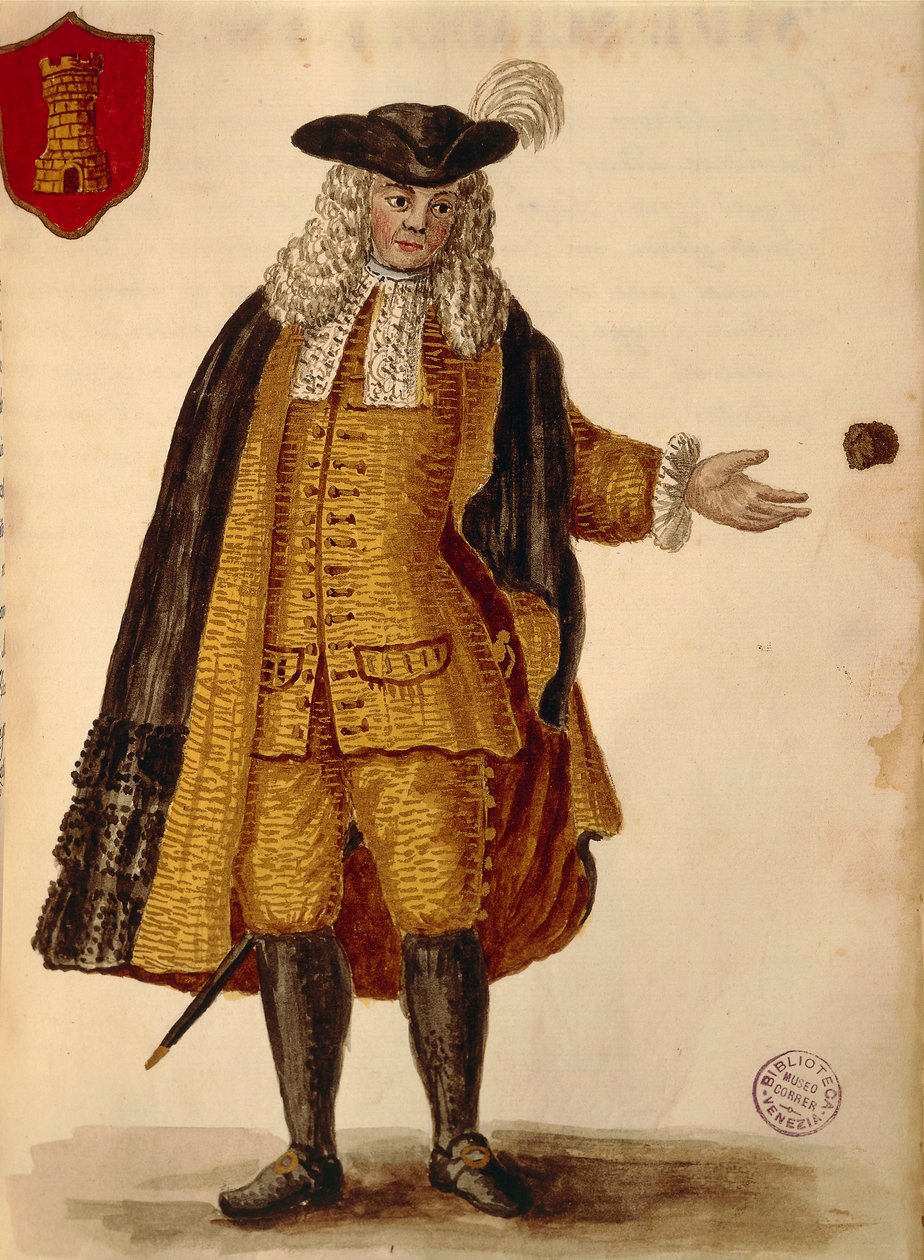 Spanish ambassador, from illustrated book of costumes by Jan van Grevenbroeck