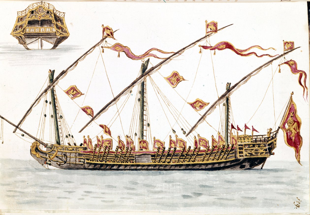 Venetian galesus, from the manuscript 