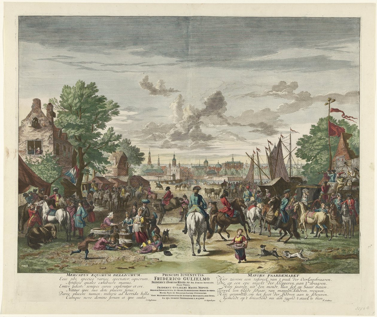 Horse Market, ca. 1702 by Jan van Huchtenburg