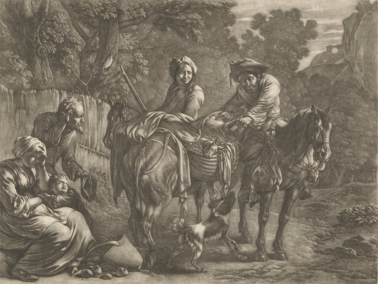 Pillagers, Robbing a Farmer and His Wife by Jan van Huchtenburg