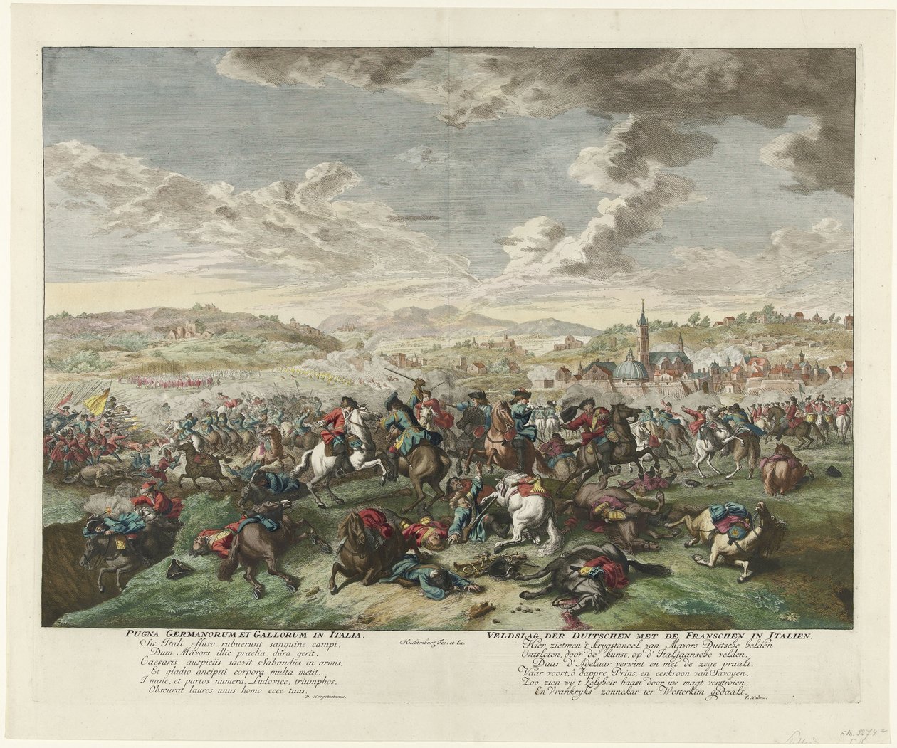 Cavalry Battle in Northern Italy, ca. 1702-1703 by Jan van Huchtenburg