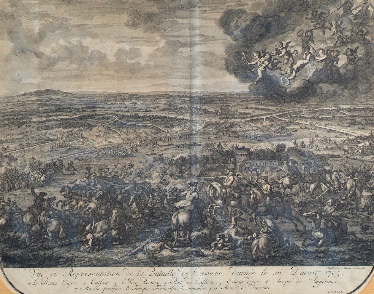 The Battle of Cassano on August 16, 1705 by Jan van Huchtenburgh