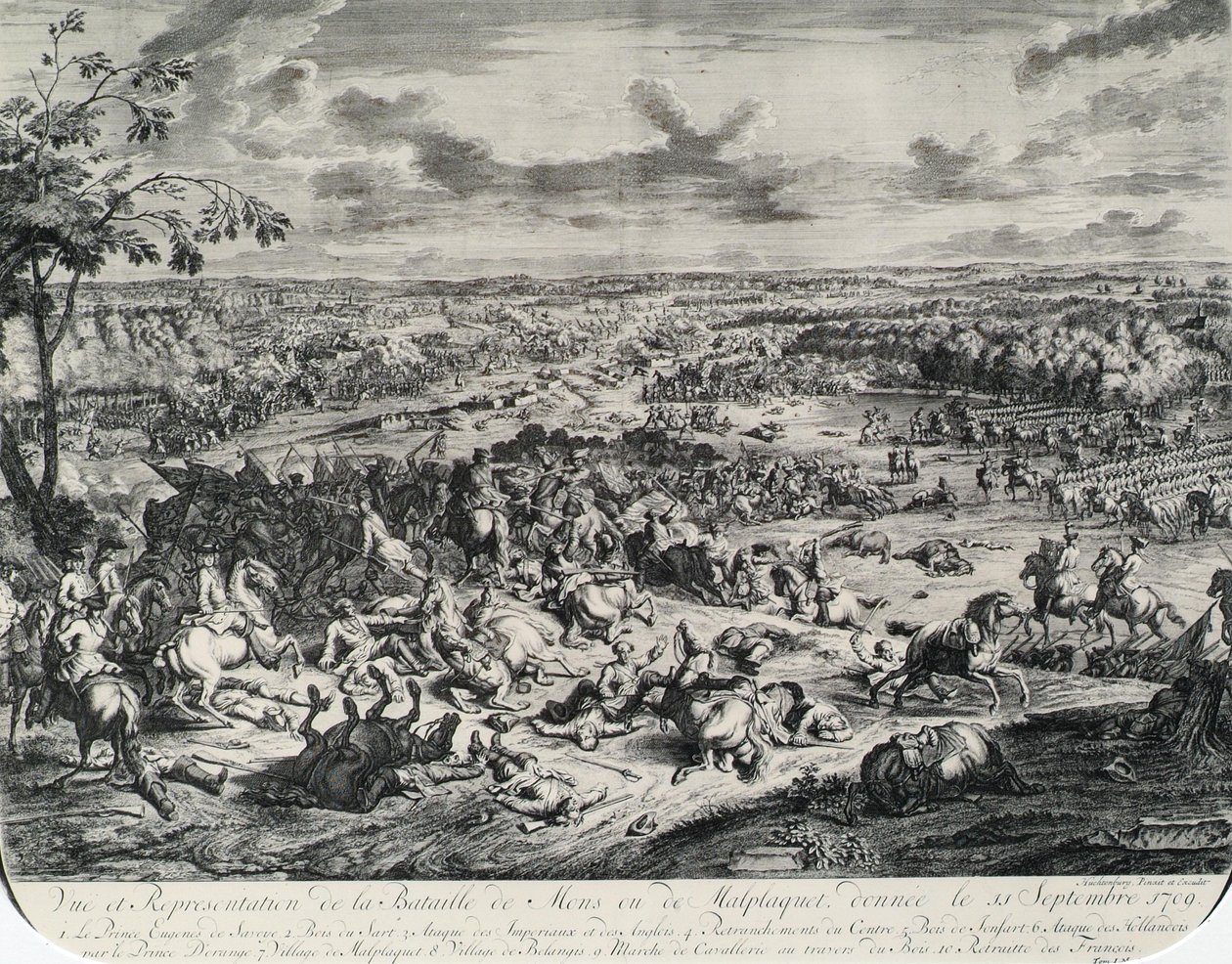 Battle Pictures from: Dumont et Rousset, Military History of Prince Eugene (1663–1736), Series of Eight Engravings by Jan van Huchtenburgh