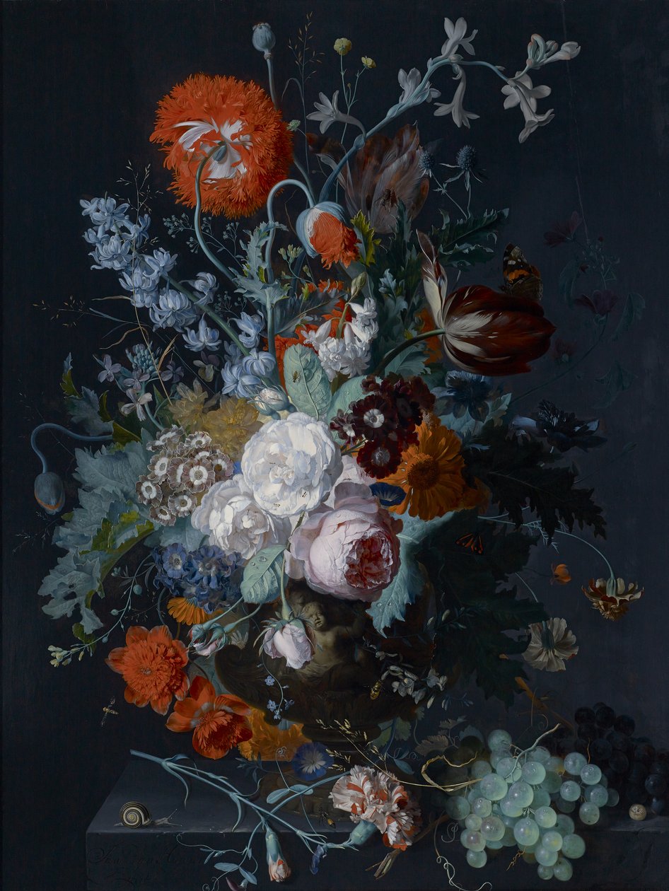 Still Life of Flowers and Fruit, c.1715 by Jan van Huysum