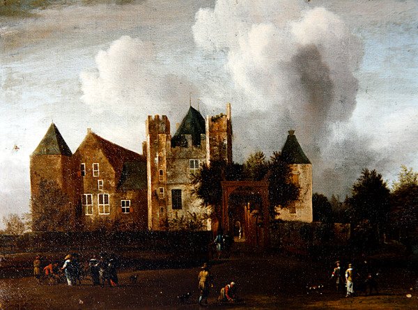 A View of Purmerend Castle, near Monnickendam, Waterland, Holland by Jan van III Kessel