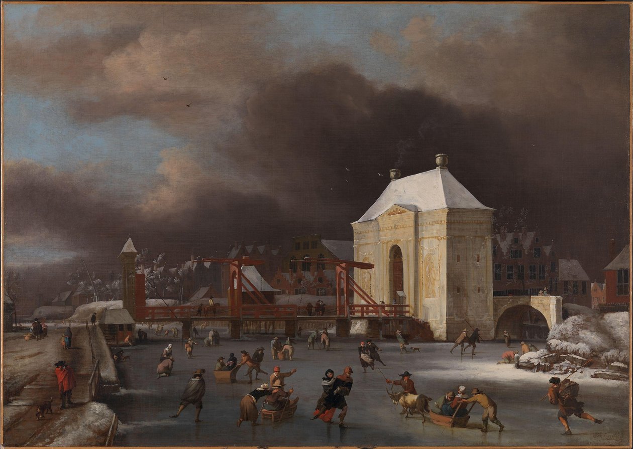 View of the Heiligewegspoort in Amsterdam by Jan van III Kessel