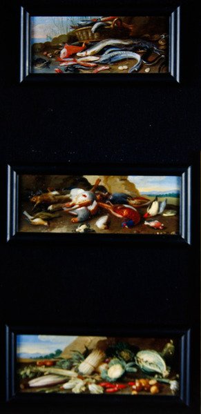 Still Life - Fish, Game, Vegetables by Jan van Kessel the Elder