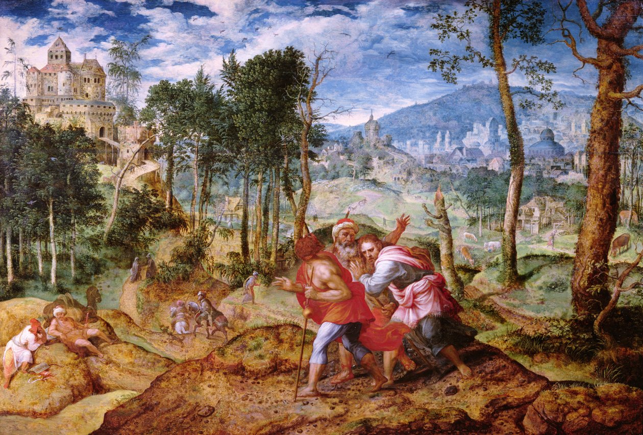 Christ on the Road to Emmaus by Jan van Mastel