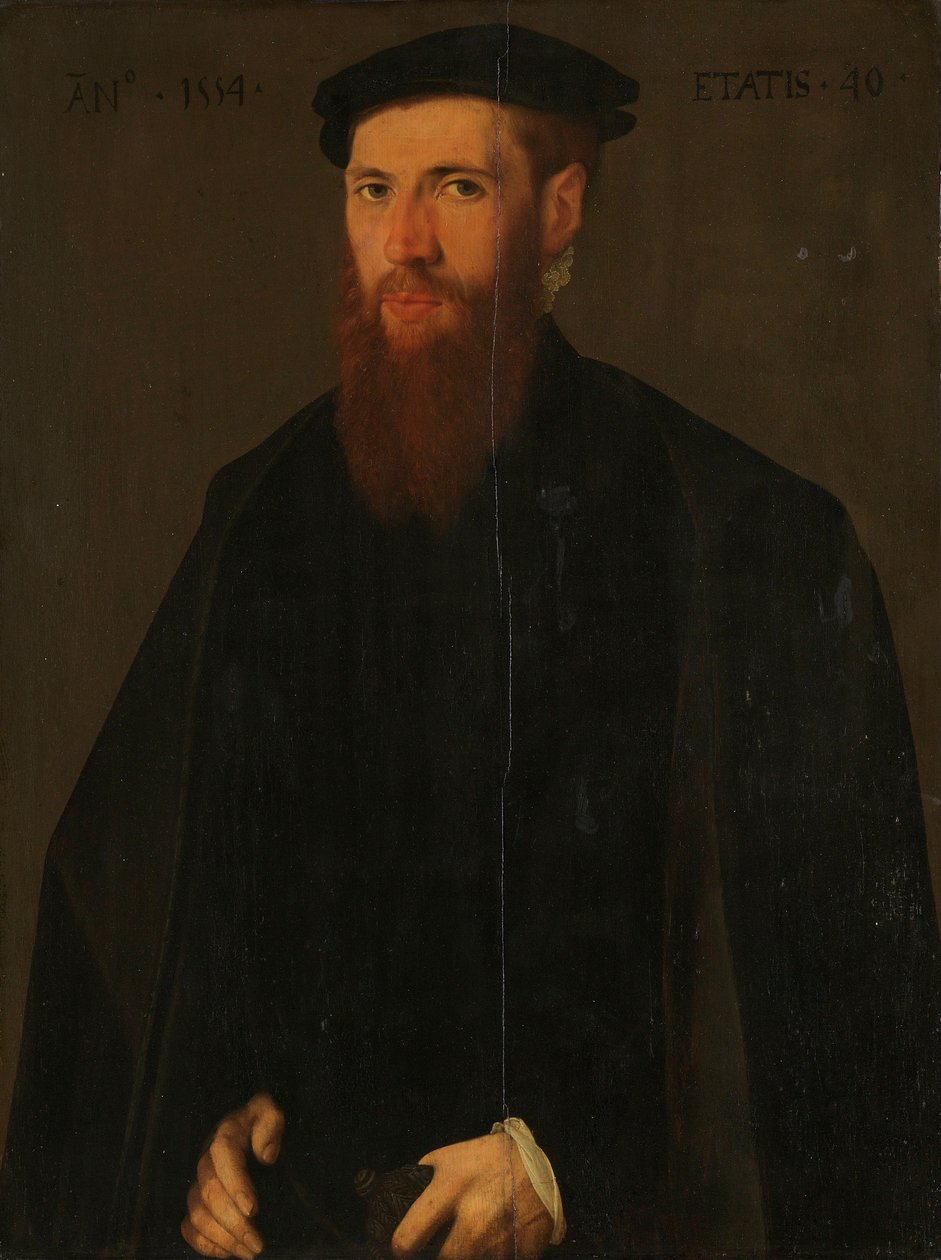 Portrait of Willem van Lokhorst by Jan van Scorel