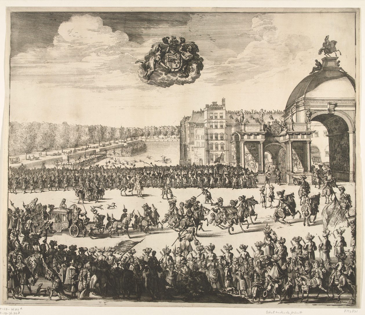 Entry of King William III into The Hague, 1691 by Jan van Vianen