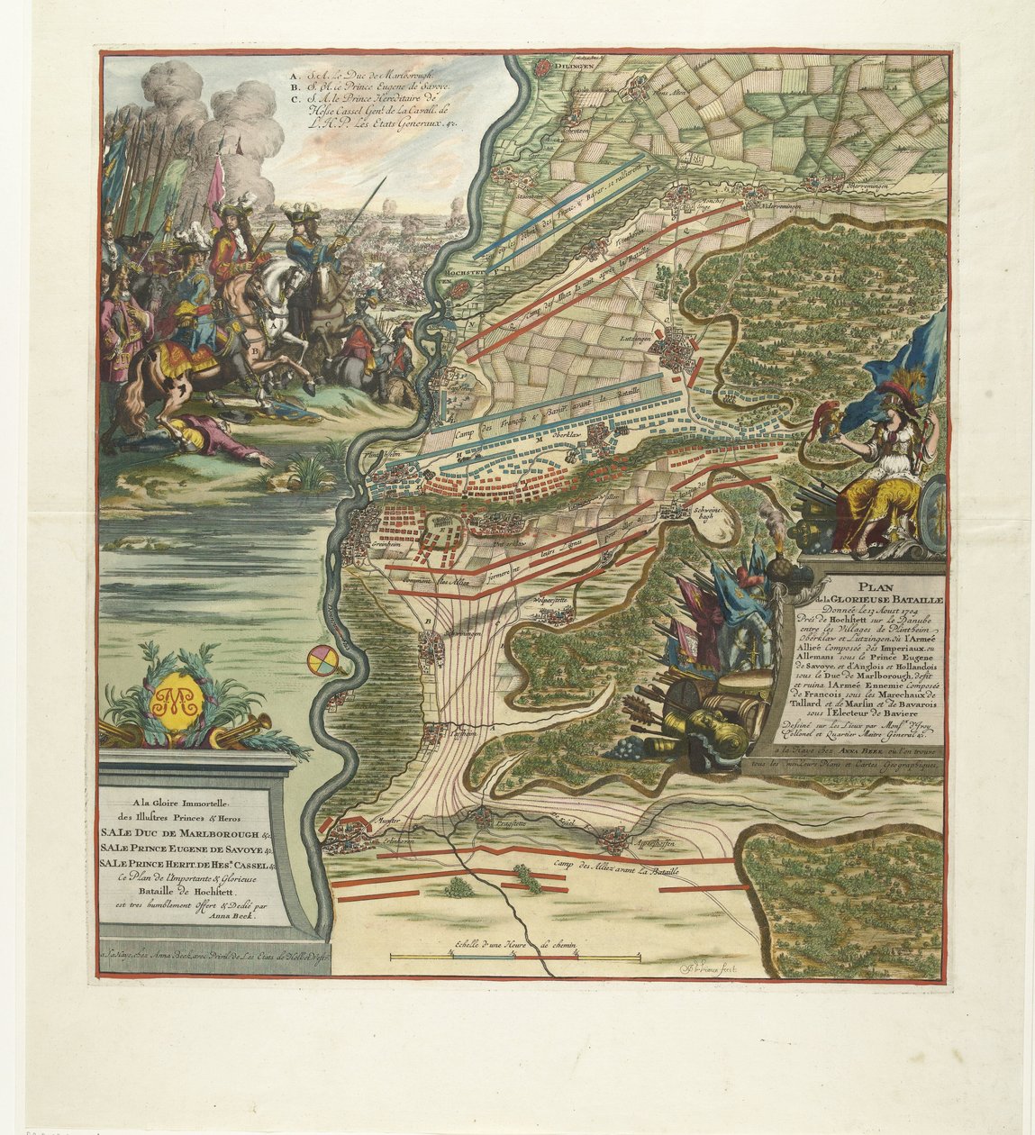 Battle of Höchstädt, 1704 by Jan van Vianen