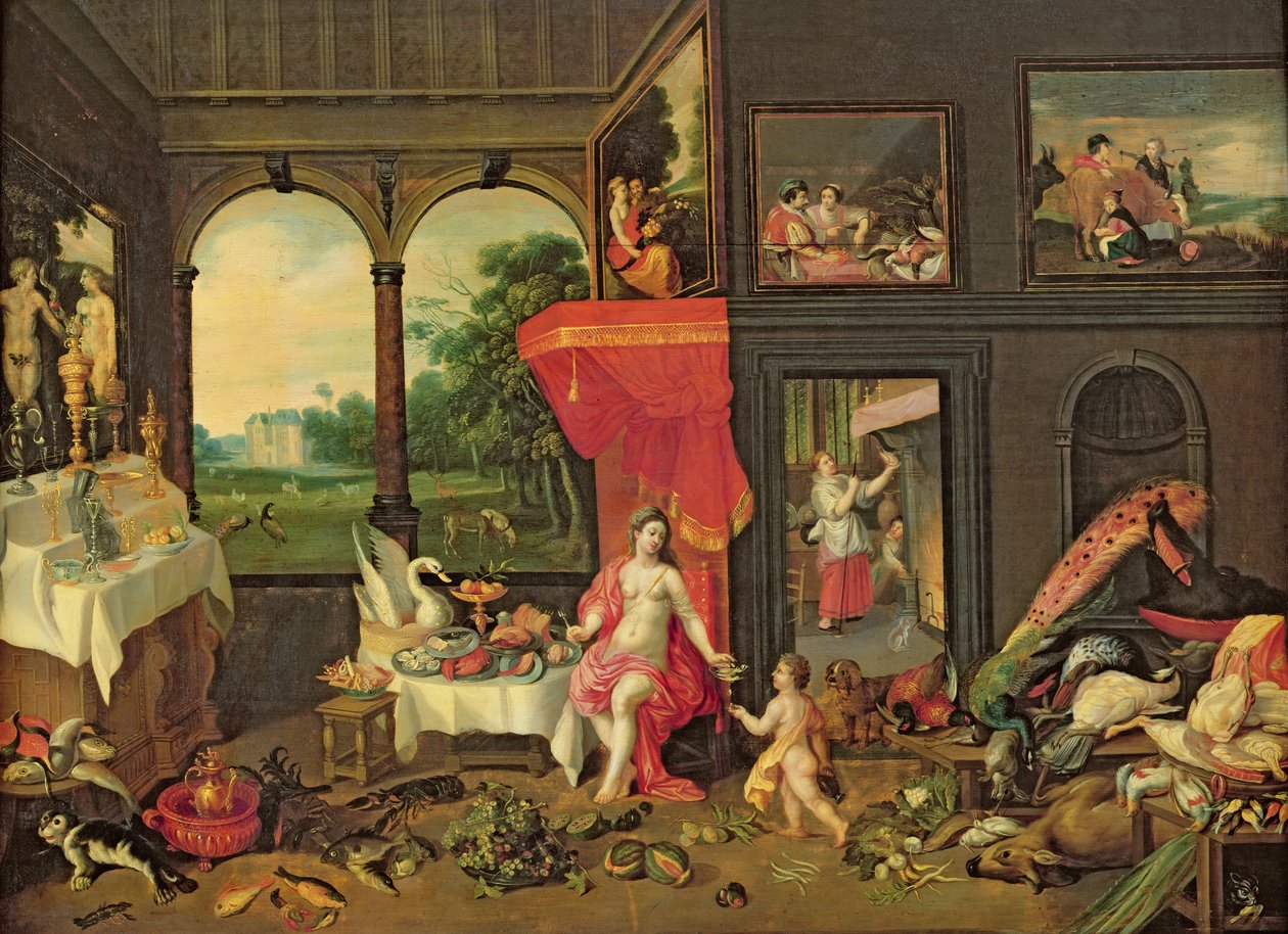 Allegory of Taste by Jan van and Balen, Hendrik van Kessel