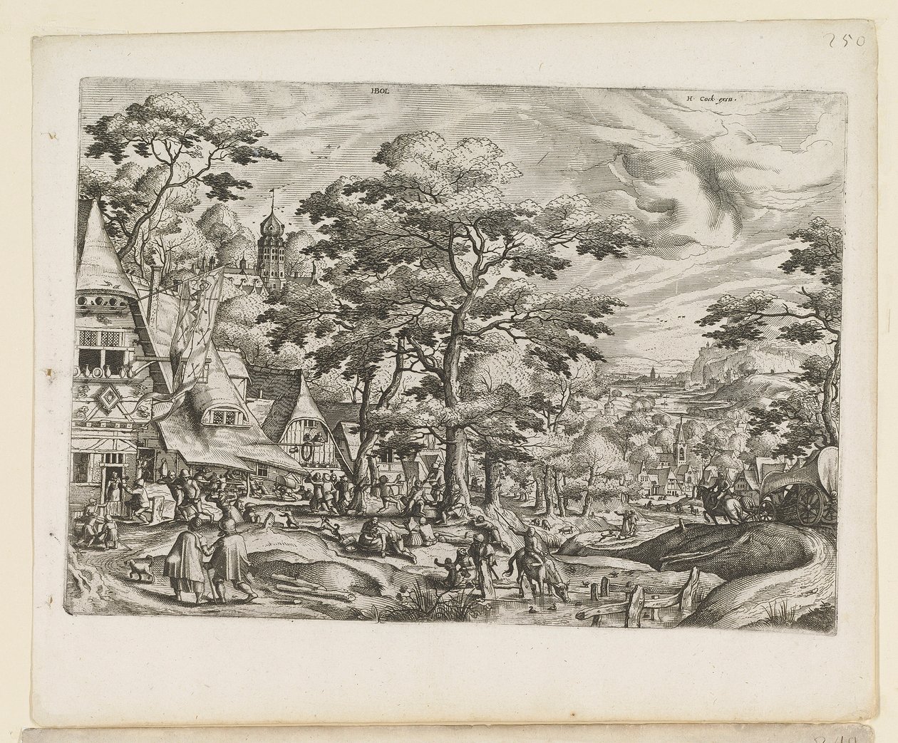 Landscape with Village Scene by Jan van and Doetechum Lucas van and Bol Hans Doetechum the elder